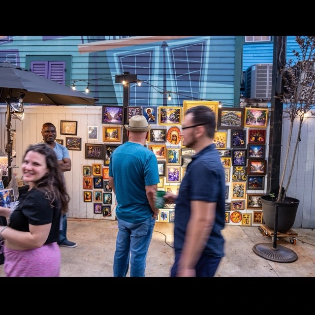 Frenchmen Art Market scene 8