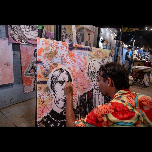 Frenchmen Art Market scene 9